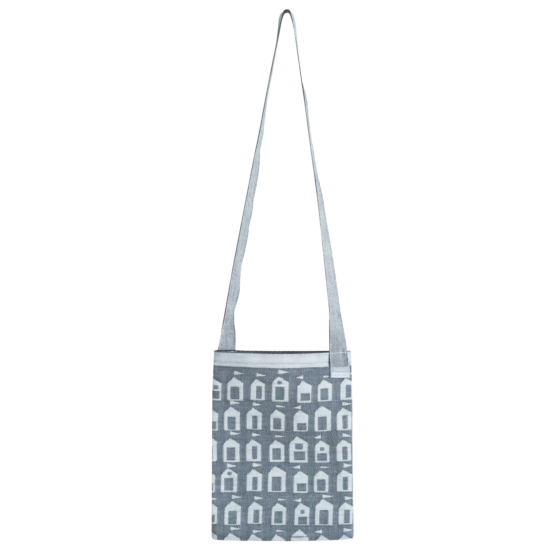 Beach House Flat Bag / white-grey（LAPUAN KANKURIT ラプランカンクリ）