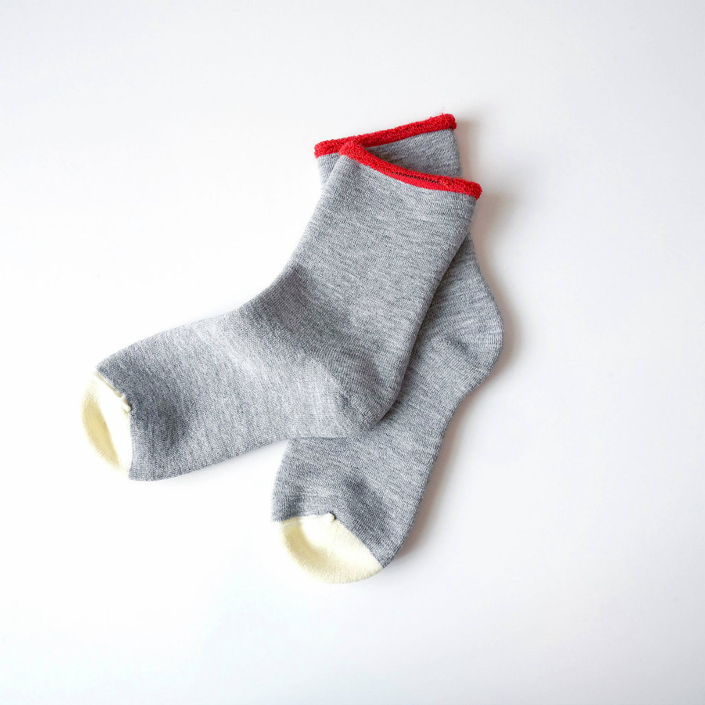 fluffy socks SIMPLE（medium grey）FEEL MY FOOT STEPS ウールソックス フィンランド製