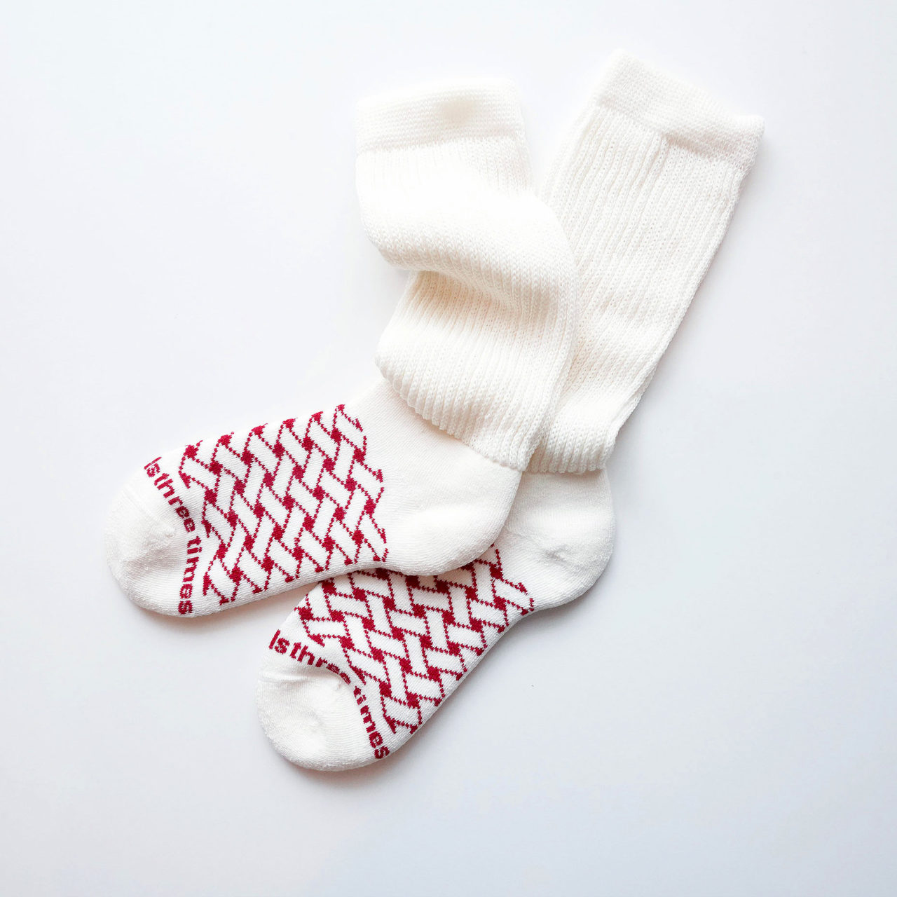 wool loose socks STITCH（off white） FEEL MY FOOT STEPS ウールソックス フィンランド製