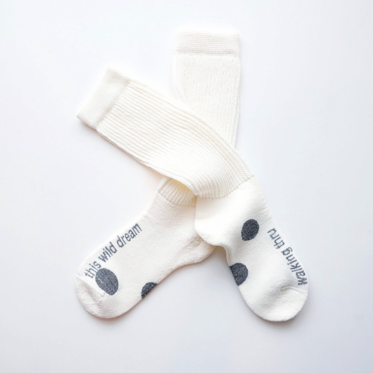 wool loose socks WILD DREAM（off white） FEEL MY FOOT STEPS ウールソックス フィンランド製