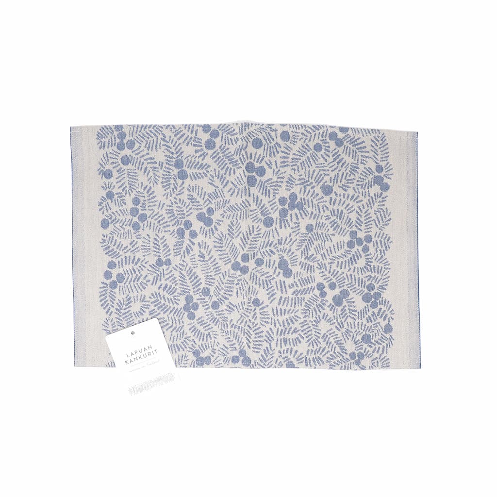 KATAJANMARJA placemat 46x32cm linen-blueberry（LAPUAN KANKURIT ラプアンカンクリ）