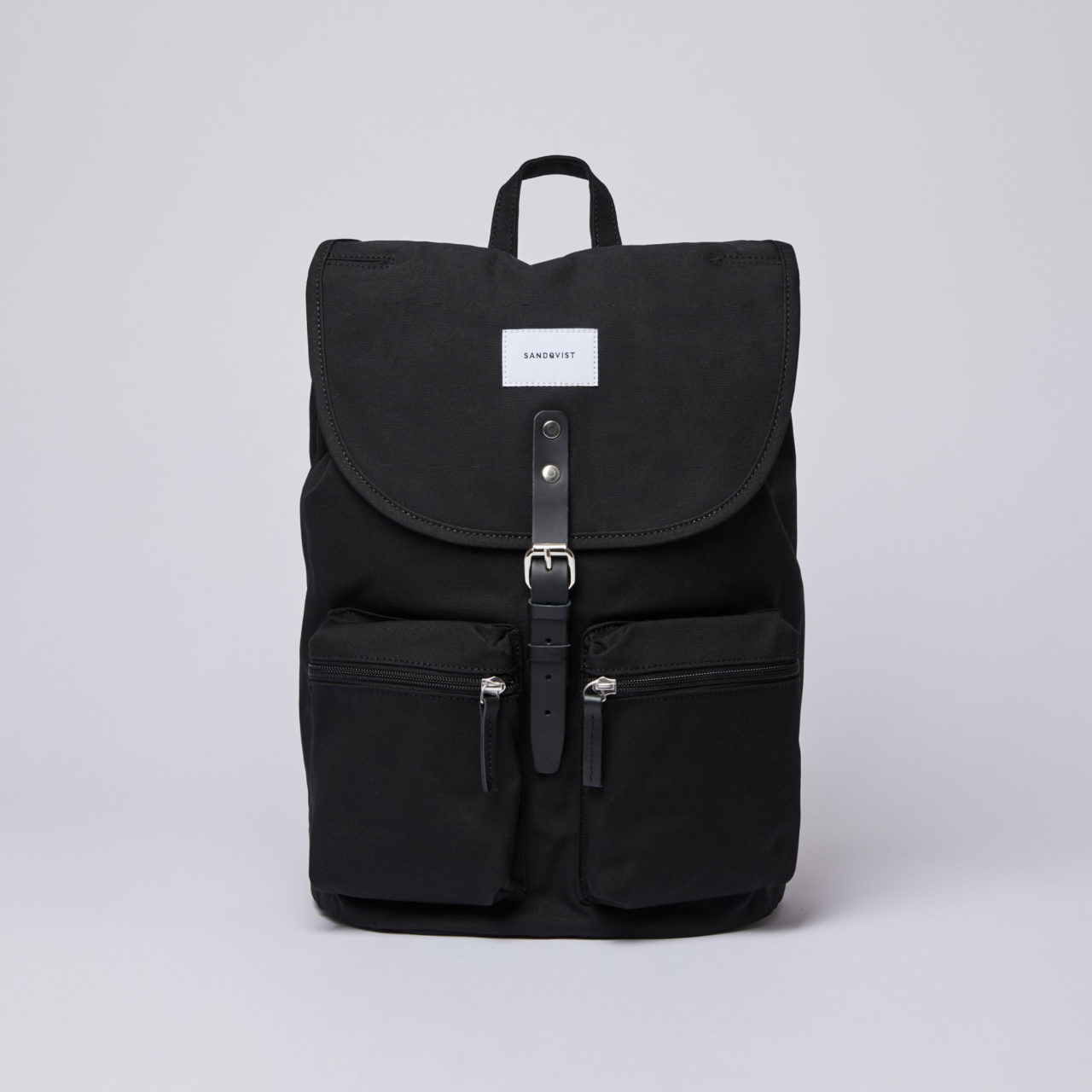 SANDQVIST サンドクヴィスト ROALD Black with Black Leather