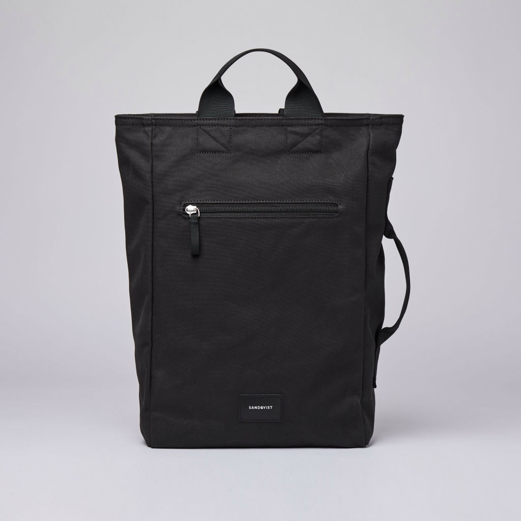 SANDQVIST サンドクヴィスト TONY VEGAN Black with Black webbing
