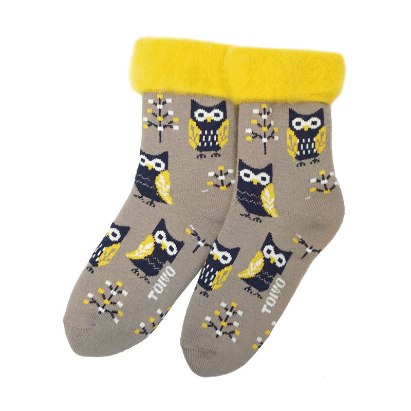 FROM F（TOIVOフィンランド製モコモコソックス）pollo warm grey ※2022年より名称がTOIVOからFROM Fに変わりました。