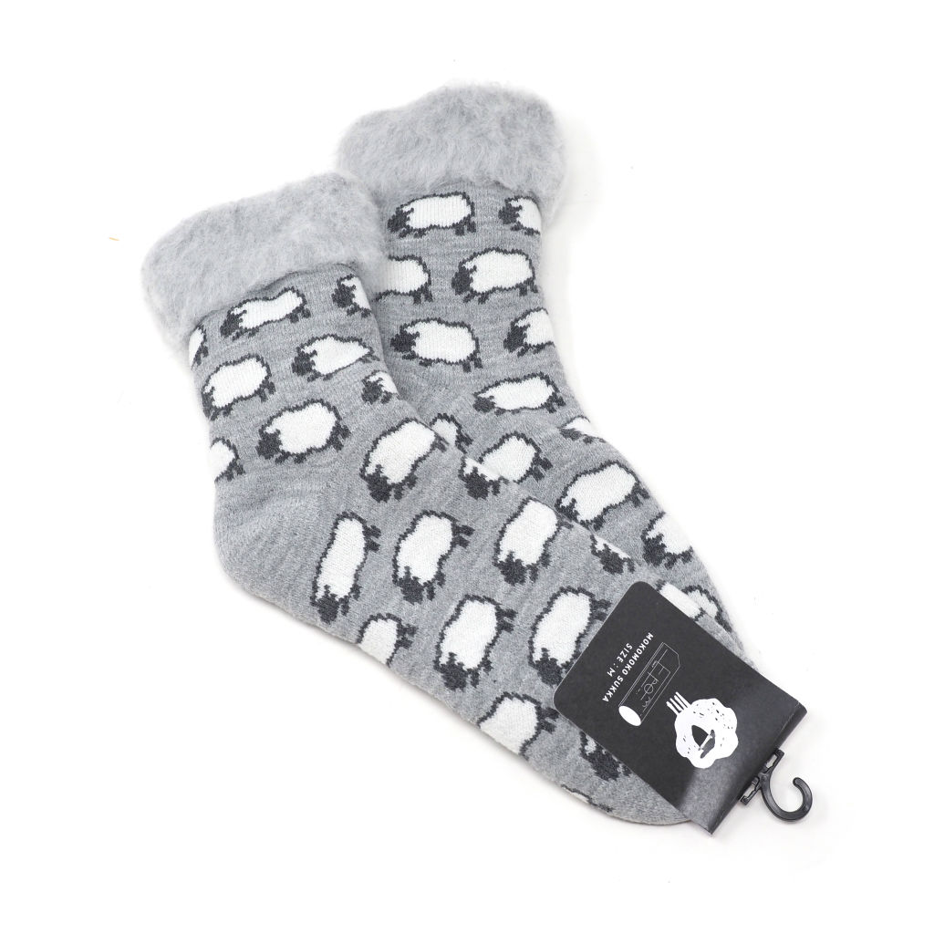 FROM F（TOIVOフィンランド製モコモコソックス）lammas ひつじ light mel.grey ※2022年より名称がTOIVOからFROM Fに変わりました。