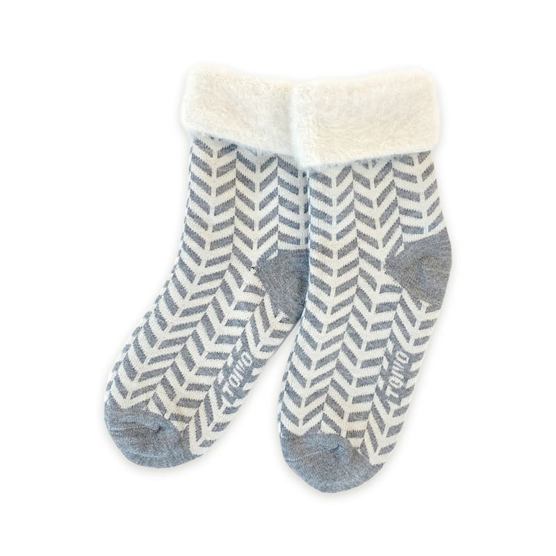 FROM F（TOIVOフィンランド製モコモコソックス）herringbone ヘリンボーン ライトベージュ