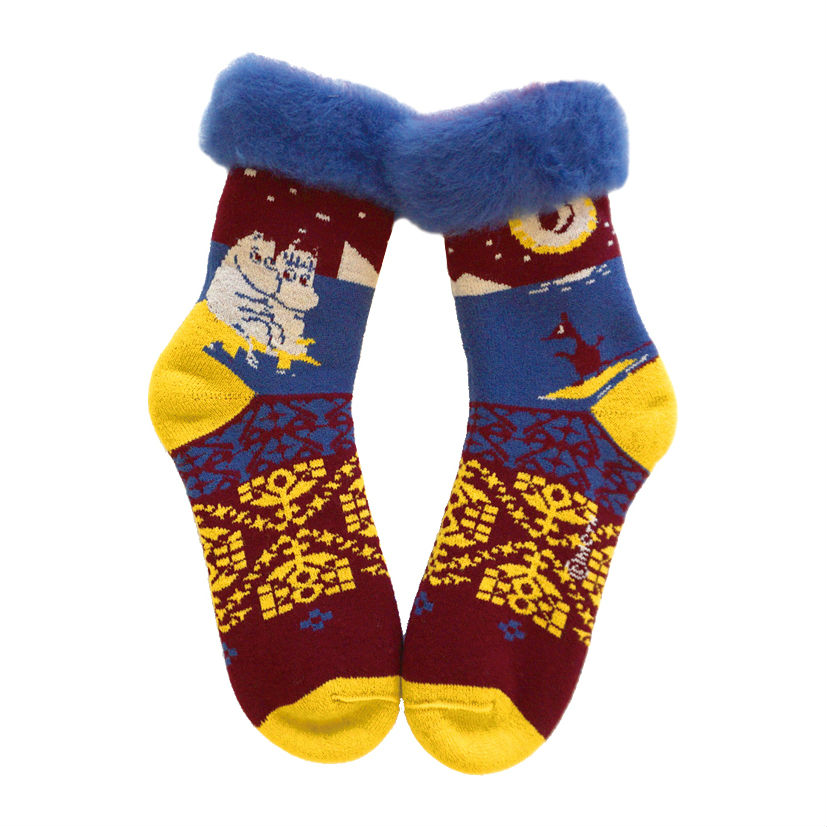 MOOMIN フィンランド製もこもこソックス ムーミンとフローレン