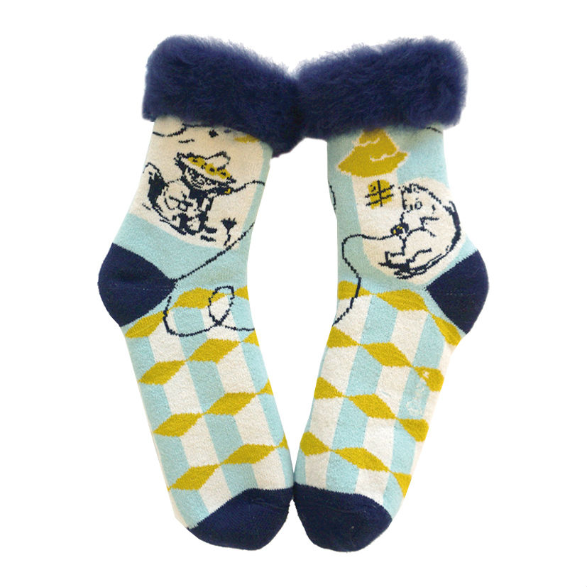 MOOMIN フィンランド製もこもこソックス ムーミンとスナフキン
