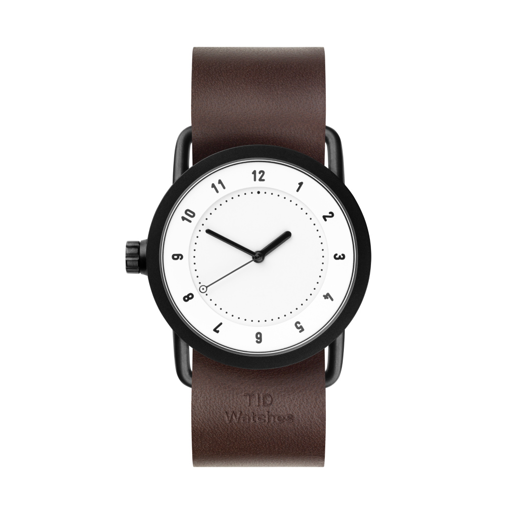 TID Watches ティッドウォッチ No.1 white 腕時計 36mm Walnut Leather  