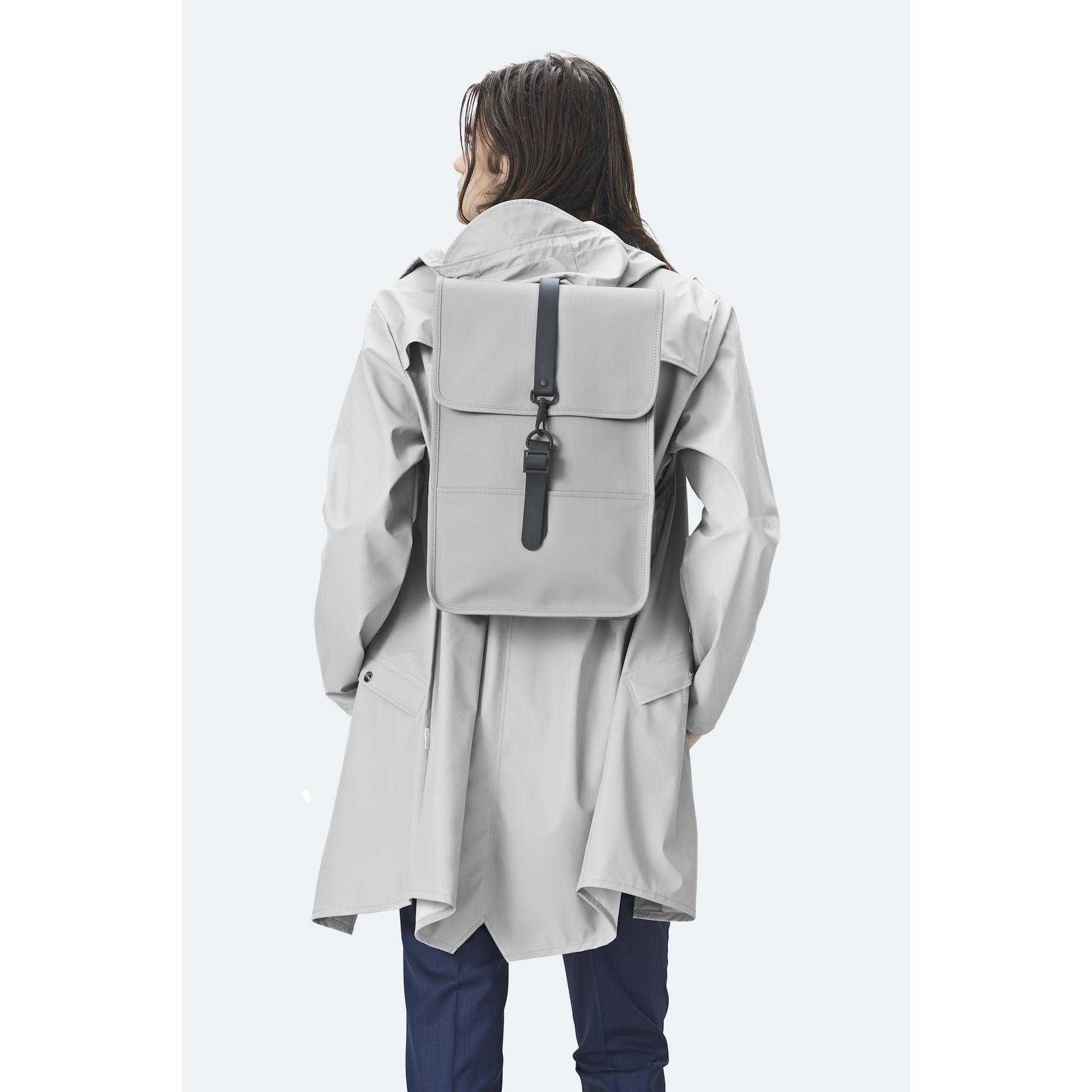 Rains mini top backpack stone